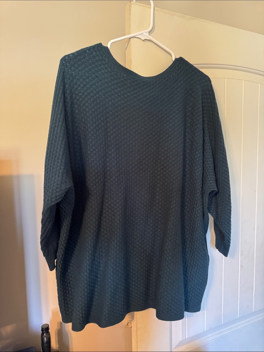 Milano Teal Textured Knit Women's Top